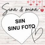 Personaalne külmkapimagnet südamekujulise kujundusega – sinu fotoga kingitus