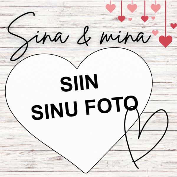 Personaalne külmkapimagnet südamekujulise kujundusega – sinu fotoga kingitus