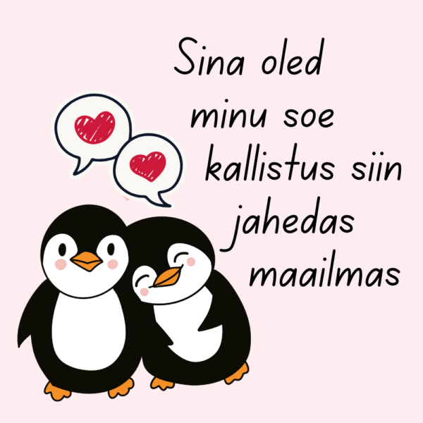 "Sina oled minu soe kallistus siin jahedas maailmas"