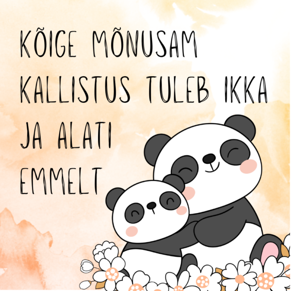 Fotomagnet emale armsa sõnumiga: Kõige mõnusam kallistus tuleb ikka emalt
